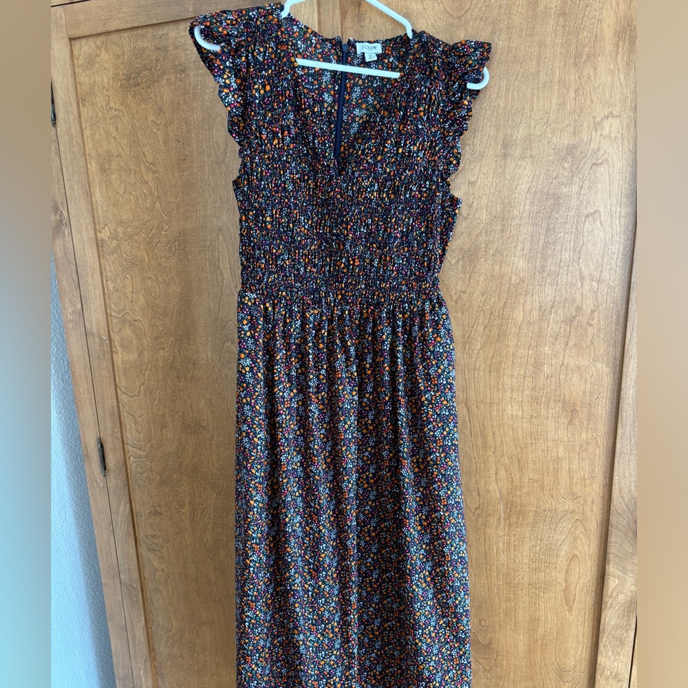 J. Crew Multicolor Floral Dress